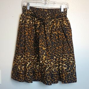 Kara Chic by NF Pleated Circle Skirt One Size Animal Print
